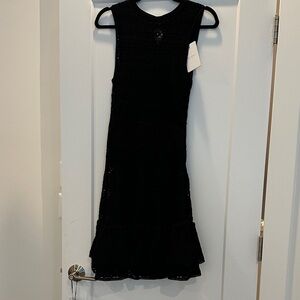 Ted Baker Elegant Black Midi Dress